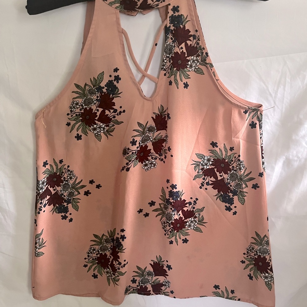 Beautiful Blue Rose Summer top, size small